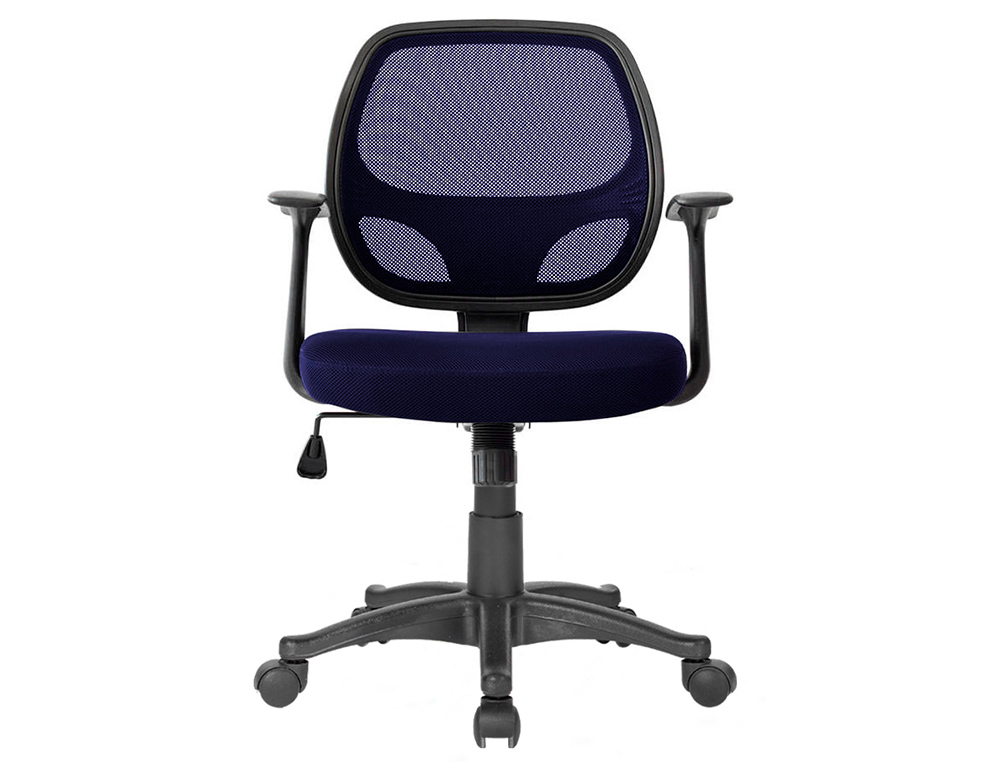 SILLA GIRATORIA Q-CONNECT RESPALDO MEDIO REGULABLE EN ALTURA 870+120MM ALTO 550MM ANCHO 590MM PROFUNDIDAD