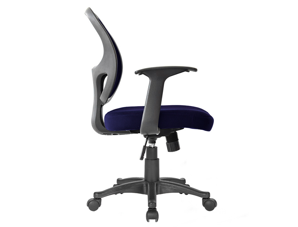 SILLA GIRATORIA Q-CONNECT RESPALDO MEDIO REGULABLE EN ALTURA 870+120MM ALTO 550MM ANCHO 590MM PROFUNDIDAD