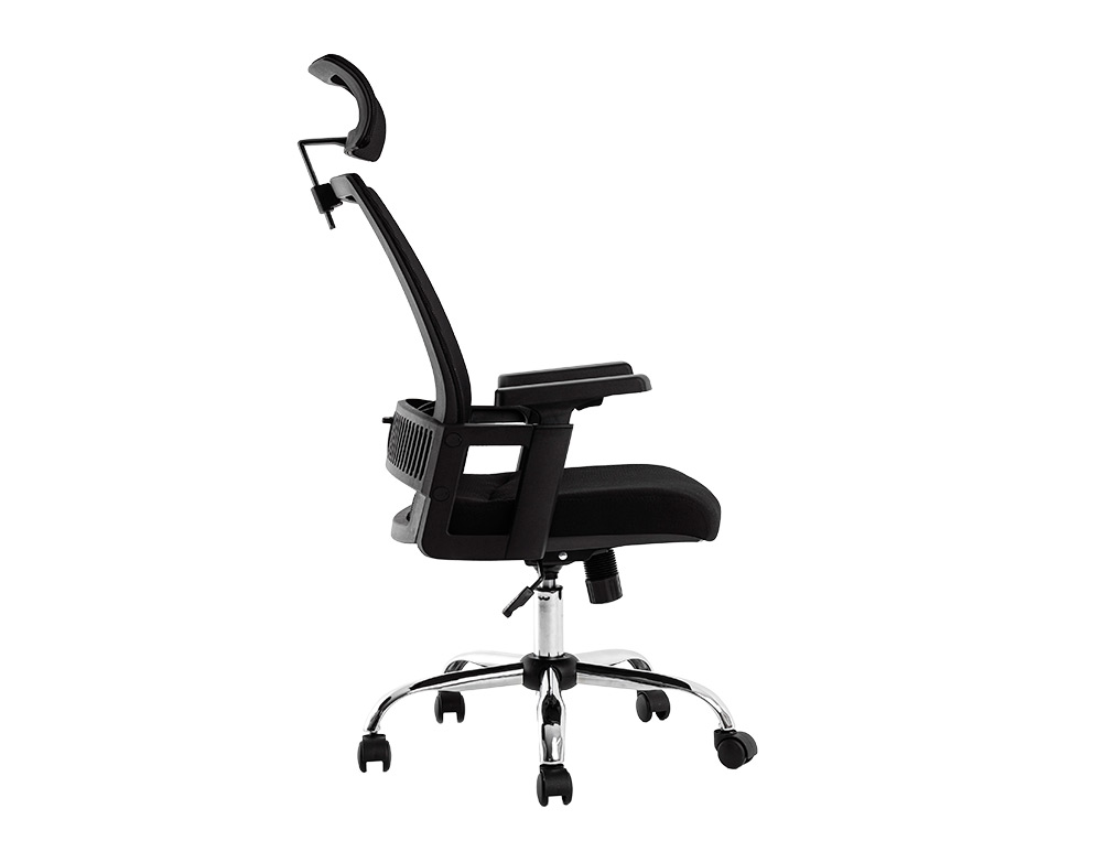 SILLA DE DIRECCION Q-CONNECT ERGONOMICA BASE METAL RESPALDO ALTO CON REPOSACABEZA AJUSTABLE