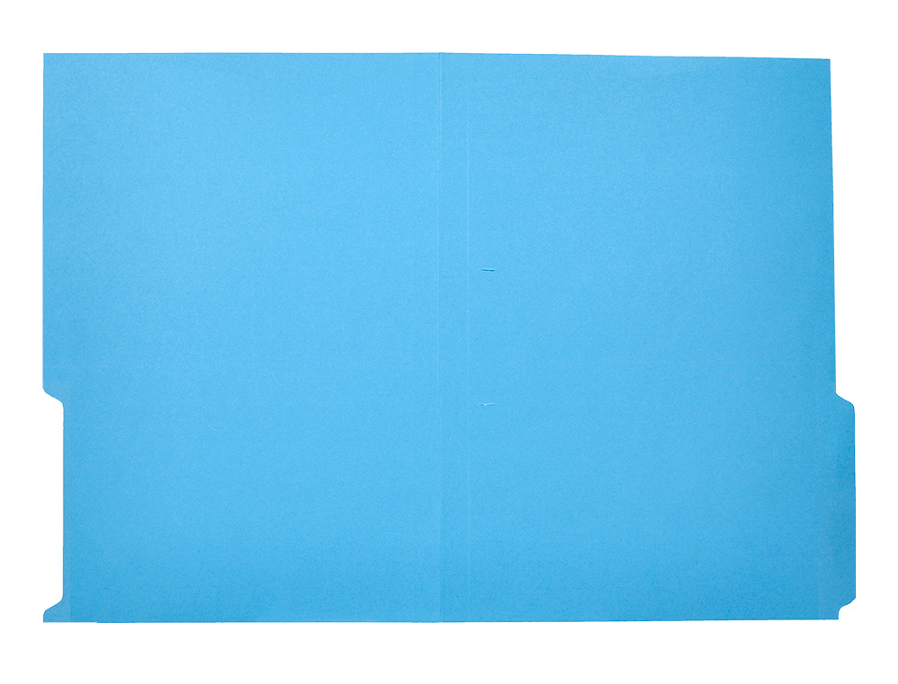 SUBCARPETA CARTULINA LIDERPAPEL FOLIO PESTAA DERECHA 240G/M2 AZUL