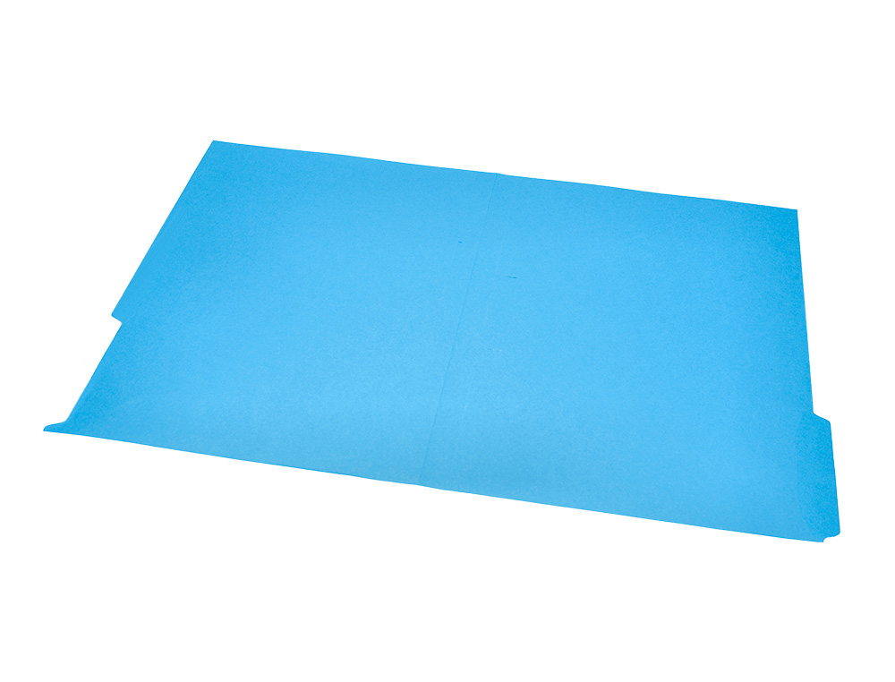 SUBCARPETA CARTULINA LIDERPAPEL FOLIO PESTAA DERECHA 240G/M2 AZUL