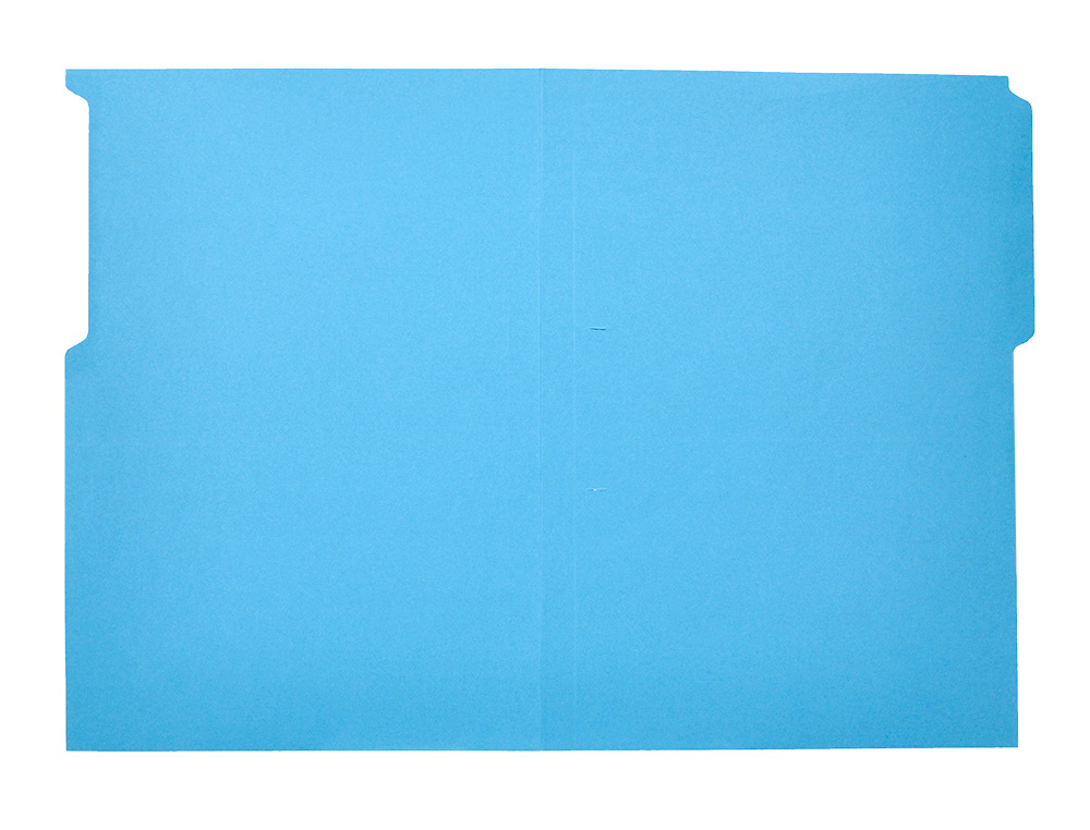 SUBCARPETA CARTULINA LIDERPAPEL FOLIO PESTAA IZQUIERDA 240G/M2 AZUL