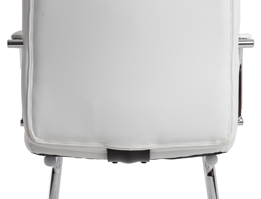SILLA Q-CONNECT ESCRITORIO PIA VE SIMIL PIEL BASE METALICA ALT MAX 1050 ANC 610 PROF 680 COLOR BLANCO