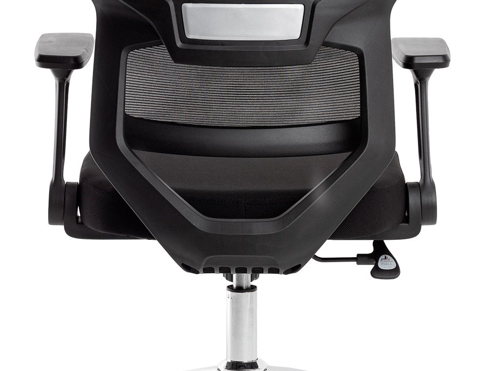 SILLA Q-CONNECT OFICINA LUCCA MALLA BASE METALICA ALT MAX 1090 ANC 700 PROF 650 RUEDAS PREMIUM COLOR NEGRO