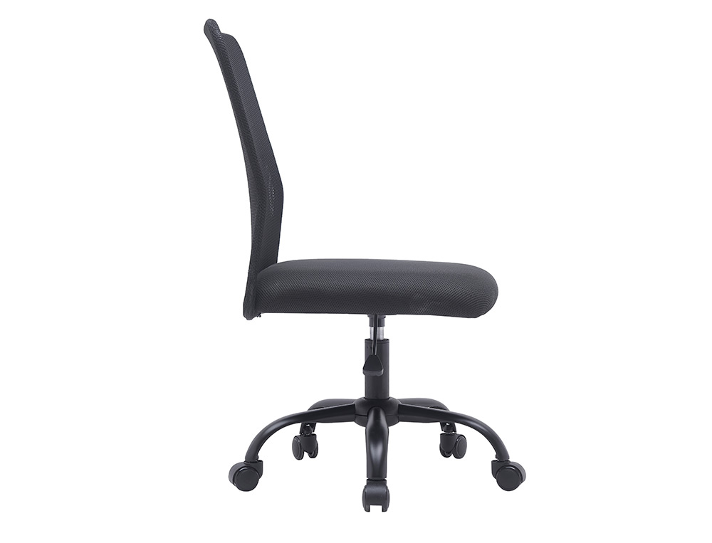 SILLA Q-CONNECT OFICINA PARMA MALLA SIN REPOSABRAZOS ALT MAX 990 ANC 480 PROF 590 COLOR NEGRO
