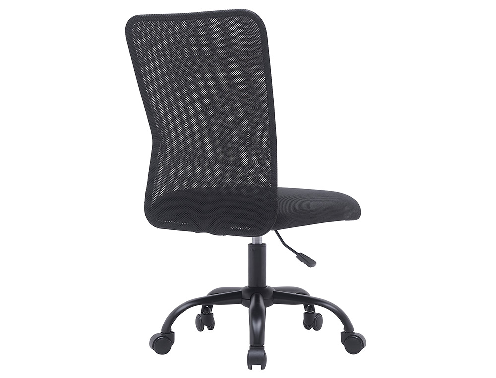 SILLA Q-CONNECT OFICINA PARMA MALLA SIN REPOSABRAZOS ALT MAX 990 ANC 480 PROF 590 COLOR NEGRO