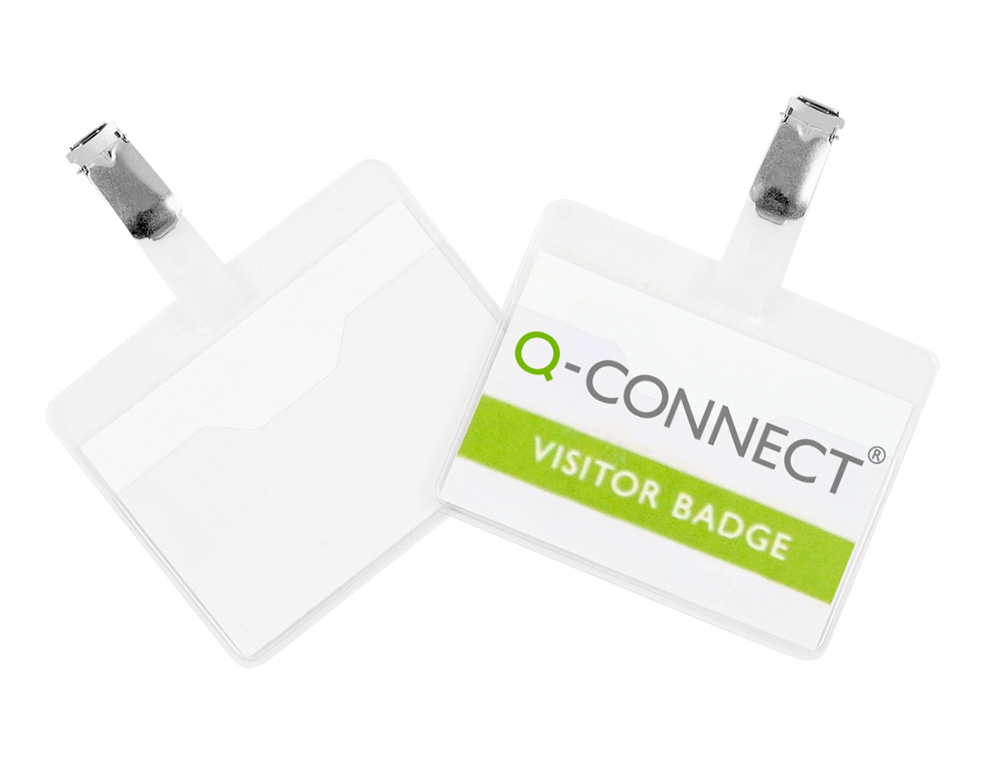 IDENTIFICADOR CON PINZA Q-CONNECT KF01560 60X90 MM CON APERTURA SUPERIOR