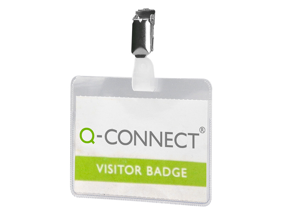 IDENTIFICADOR CON PINZA Q-CONNECT KF01560 60X90 MM CON APERTURA SUPERIOR