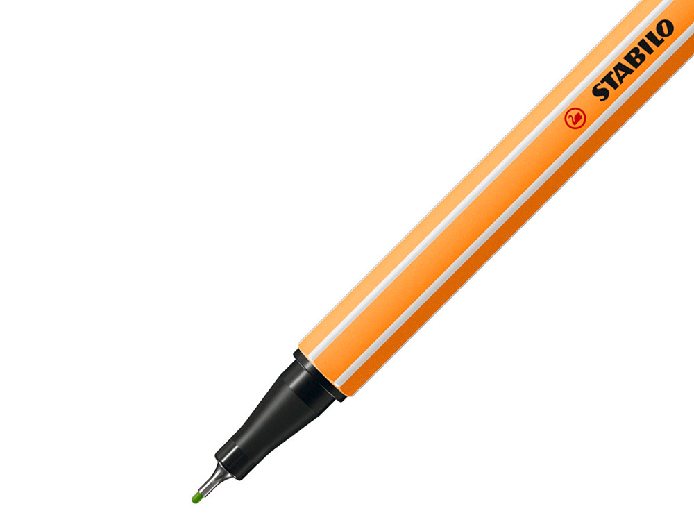 ROTULADOR STABILO PUNTA DE FIB RA POINT 88 VERDE MANZANA PUNTA FINA 0,4MM