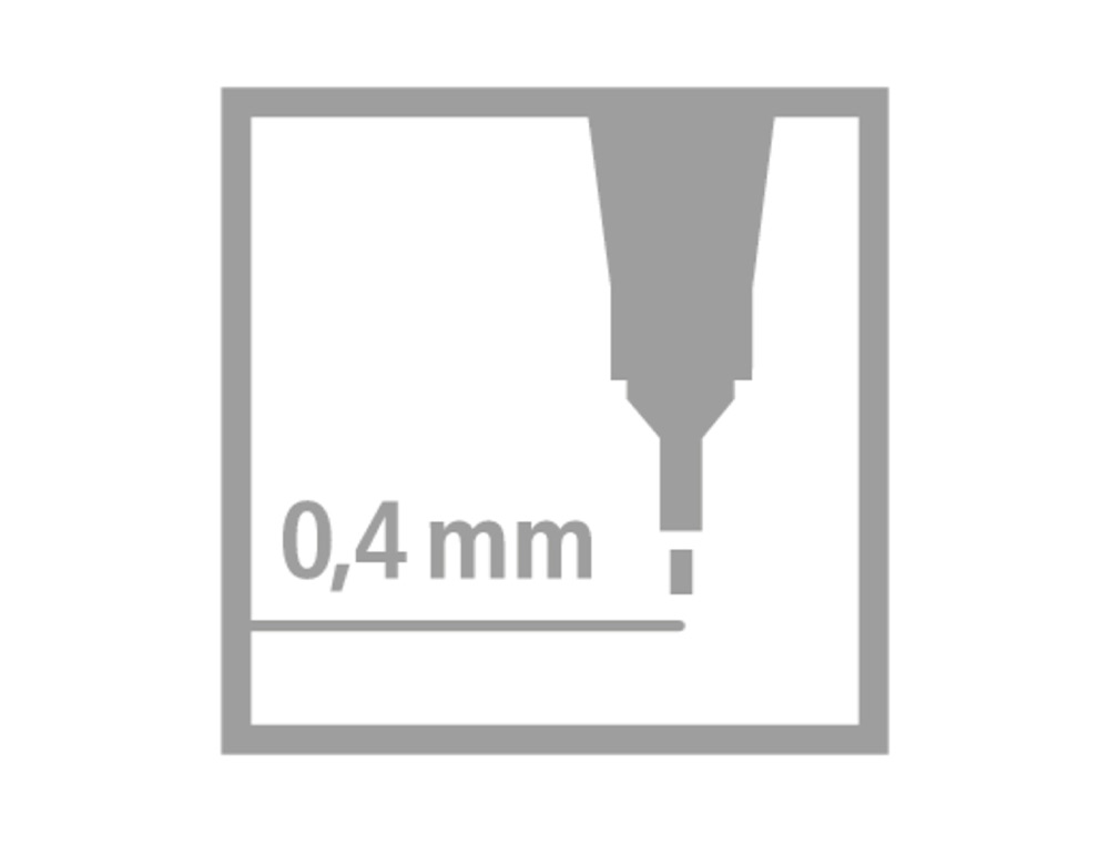 ROTULADOR STABILO PUNTA DE FIB RA POINT 88 VERDE MANZANA PUNTA FINA 0,4MM