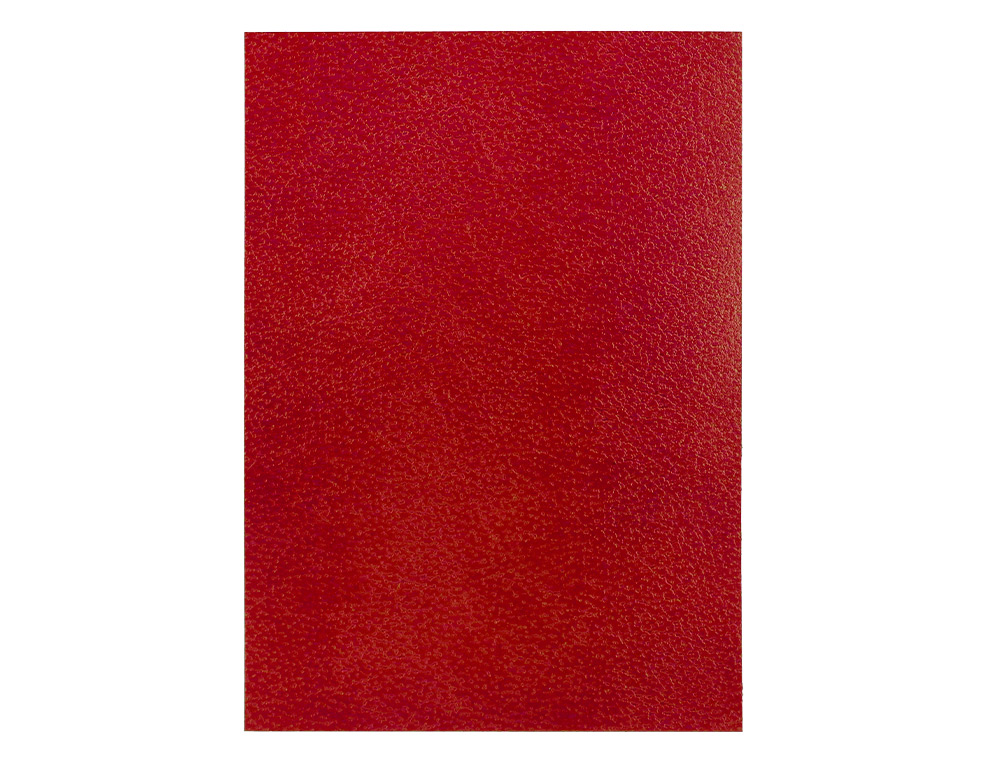 TAPA ENCUADERNACION LIDERPAPEL CARTON A4 1MM ROJA PAQUETE DE 50 UNIDADES