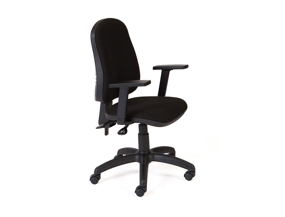 SILLA ROCADA DIRECCION SISTEMA ASINCRO CON BRAZOS COLOR NEGRO