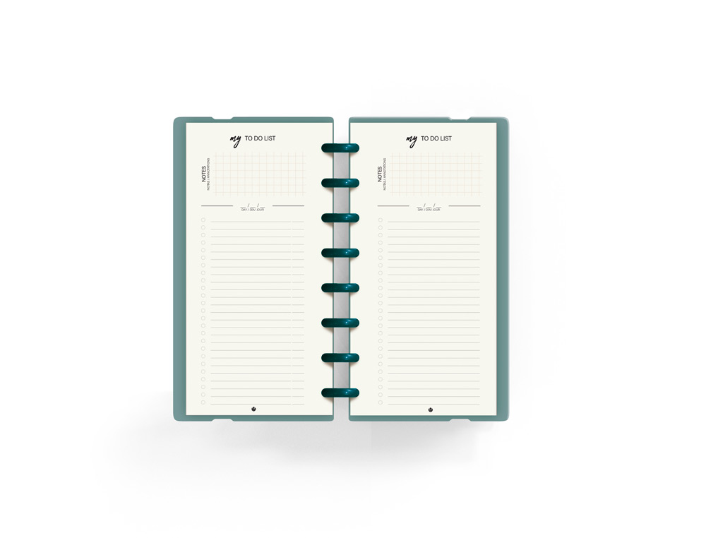 PLANIFICADOR CARCHIVO INGENIOX MY WEEK CHECK LIST MY WEEK SEMANAL TURQUESA 105X210 MM