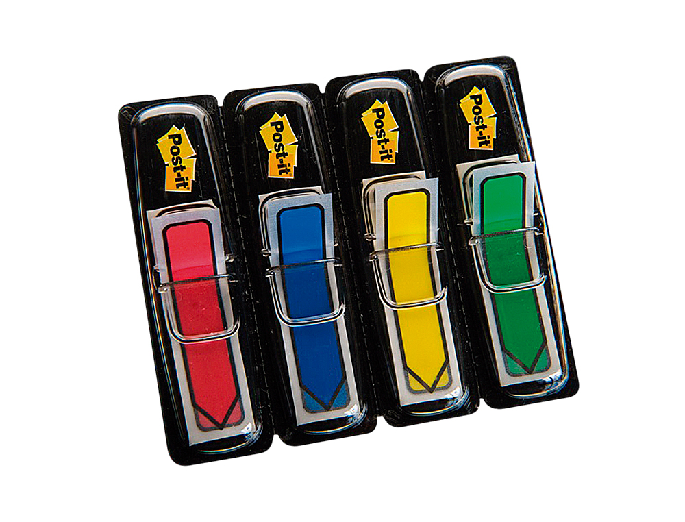 BANDERITAS SEPARADORAS FLECHAS DISPENSADOR 4 COLORES CLASICOSPOST-IT INDEX 684ARR3 96 BANDERITAS